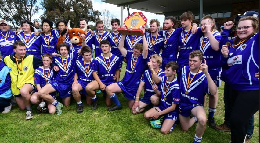 Molong's 2022 Youth League players and officials after the Woodbridge Cup grand final. Picture by Jude Keogh 