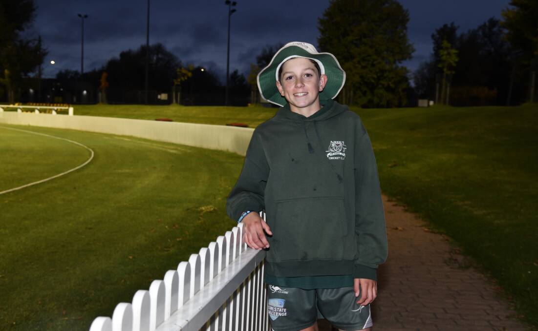 Ollie Brincat was awarded Orange Junior Cricket of the Year. Picture by Carla Freedman 