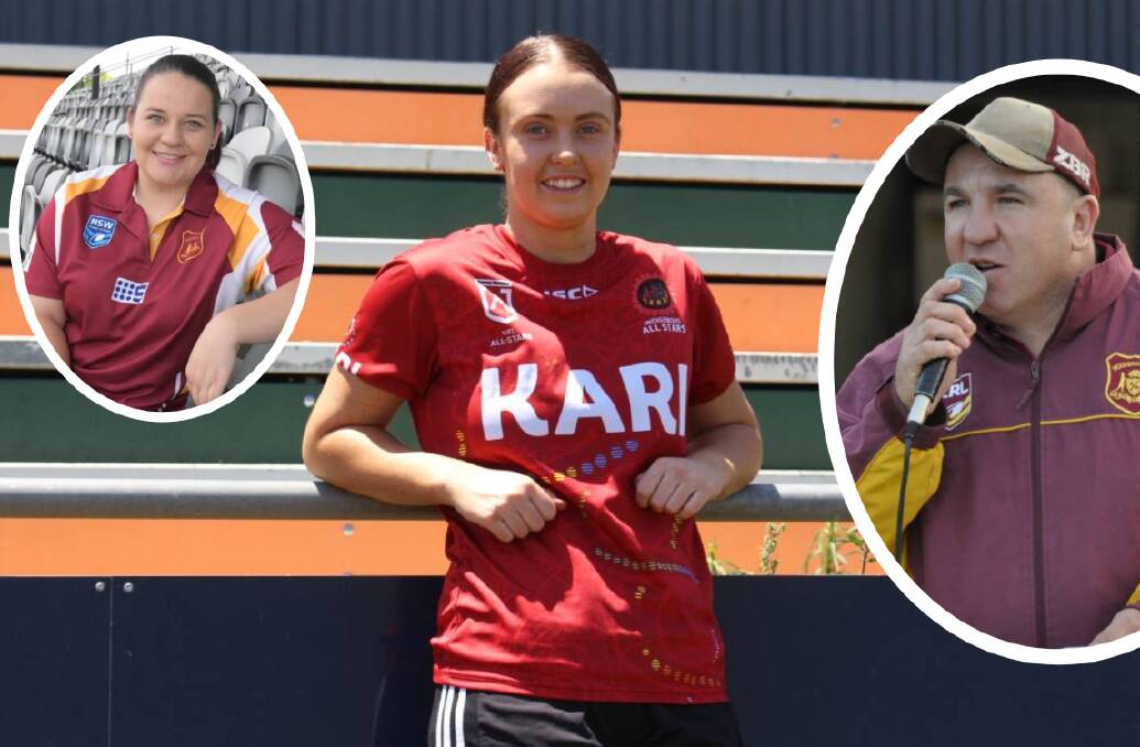 GAME-CHANGER: Orange's Kaitlyn Phillips (main photo) currently represents the Brisbane Broncos in the NRLW while Nikita Phillips (left) and Andrew Pull (right) captain and coach the Woodbridge opens side. 