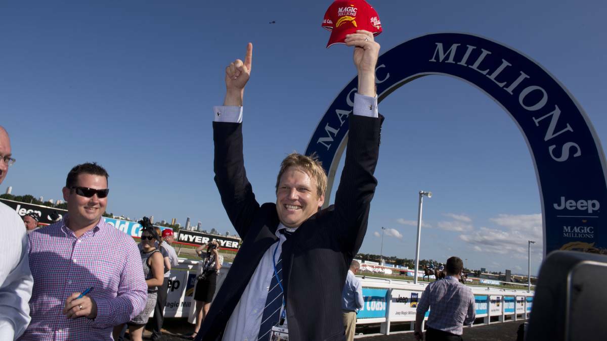 IN IT TO WIN IT: Warwick Farm based Bjorn Baker will have three chances today in the Orange Cup. Photo: HARRISON SARAGOSSI 