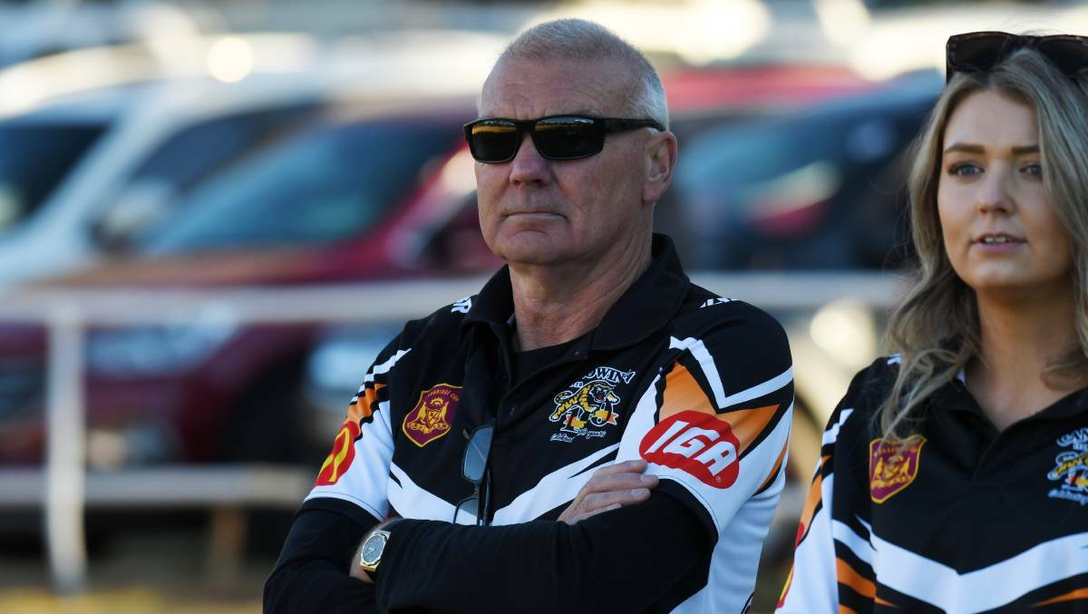STUNNED: Canowindra Tigers coach Kevin Grimshaw struggled to put his side's performance into words on Saturday night. Photo: CARLA FREEDMAN 