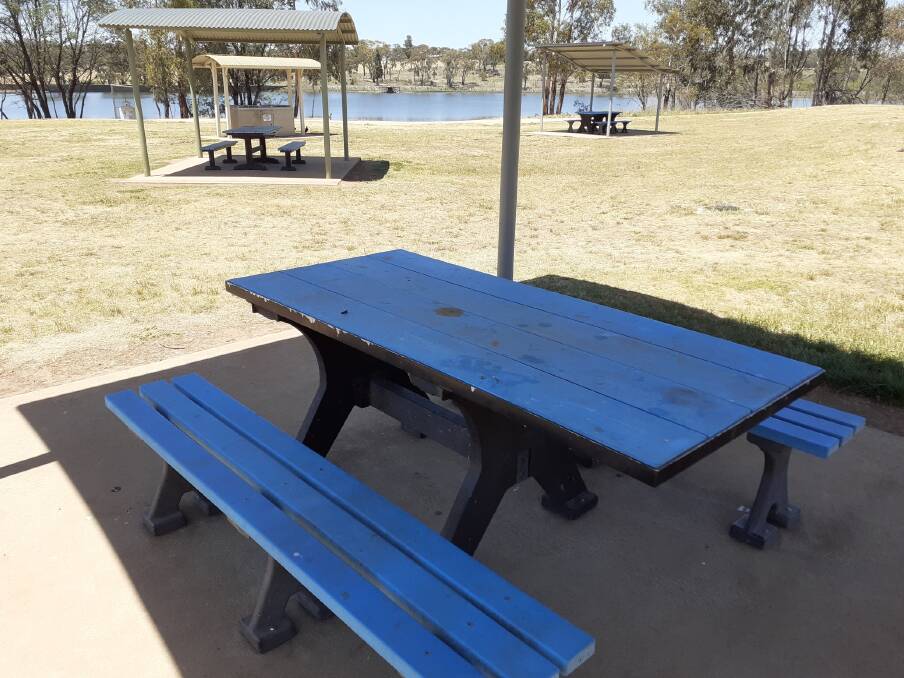 WAY FORWARD: Picnic table and benches at Gosling Creek Reserve. Councils across NSW are getting behind the campaign to save the future of recycling. 