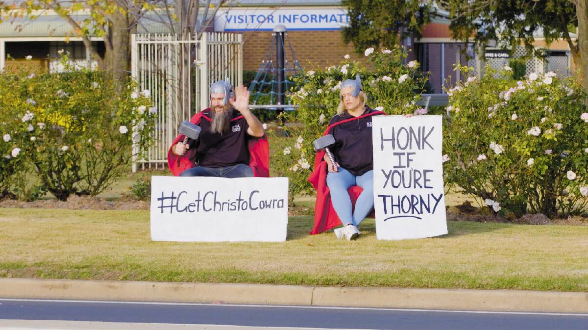 The hashtag GetChristoCowra has taken off in the past week with Chris Hemsworth saying he will visit Cowra.