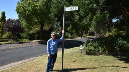 LOOKING FOR CLUES: Canowindra Historical Society and Museum member Jill McDonald on Lola Street.