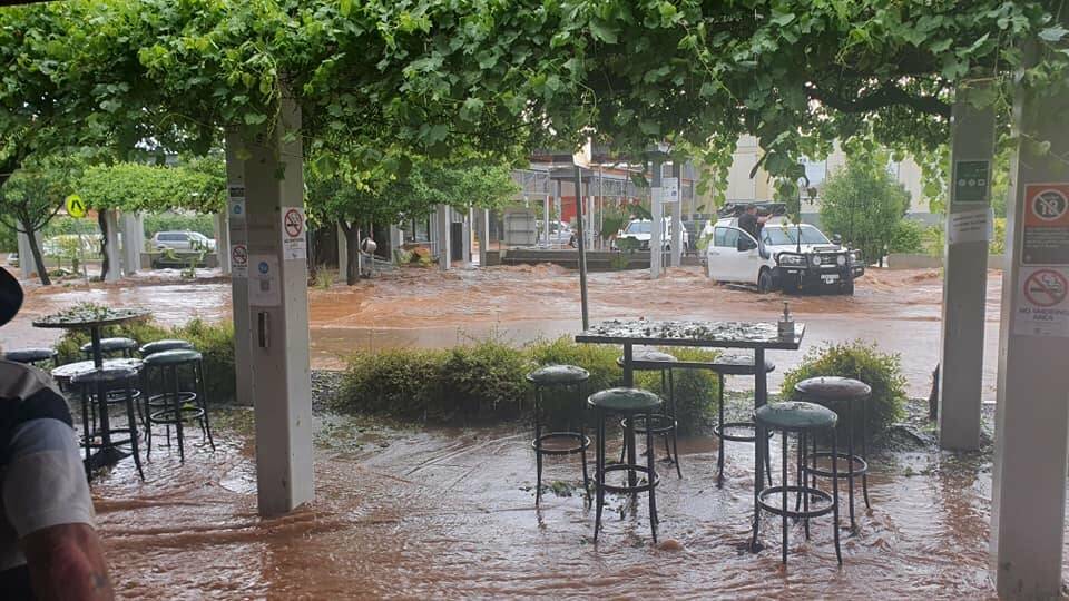 HEAVY HIT: Wild storms led to flash flooding across Parkes and the surrounding region over the weekend. Image: Jas McGuire.