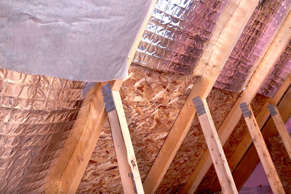 Energy Efficient: Reflective insulation works by reflecting heat from its surface helping to maintain temperatures inside. Photo: Shutterstock.