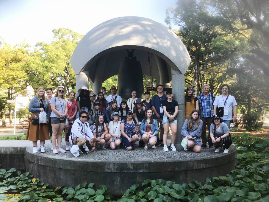 A taste of Asia: Students from James Sheahan were fortunate enough to experience two exciting weeks travelling in Japan. Photo: Supplied.