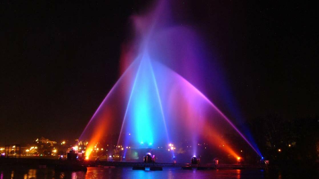 An example of a laser and water show which will replace fireworks at Orange's NYE celebrations. PHOTO: SUPPLIED 