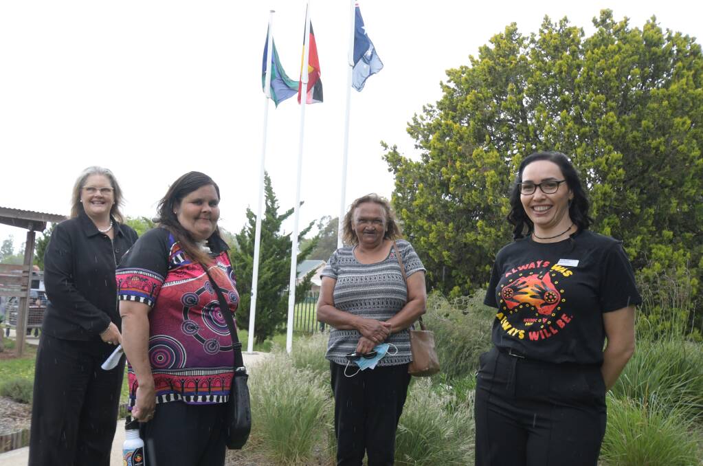 ALWAYS: Orange Health Services General Manager Catherine Nowlan, Lurlene Langlo, Aunty Alice Williams and Jade Beetson at the hospital's NAIDOC ceremony on Thursday. PHOTO: JUDE KEOGH