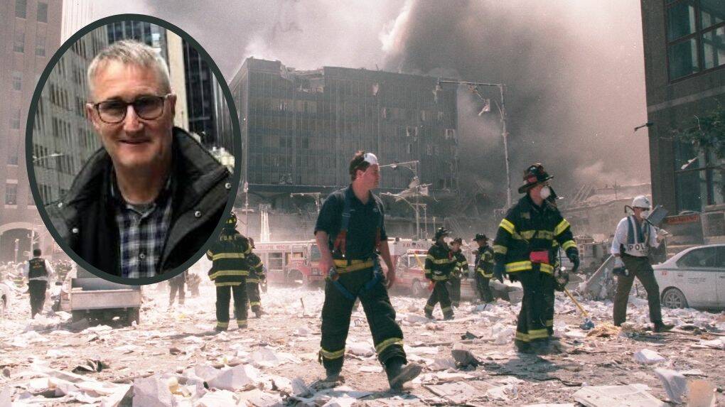LASTING IMPACT: Orange's Dr Geoffrey Porges (inset) lives just outside New York City. 20 years ago he was trying to fly there when two planes hit the Twin Towers. PHOTOS: SUPPLIED/SHUTTERSTOCK
