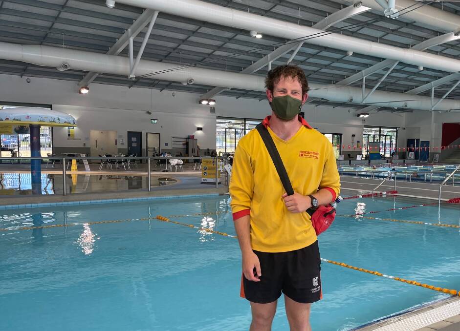 CLOSING: Orange Aquatic Centre lifeguard Ethan Kennedy. PHOTO: ALANA CALVERT