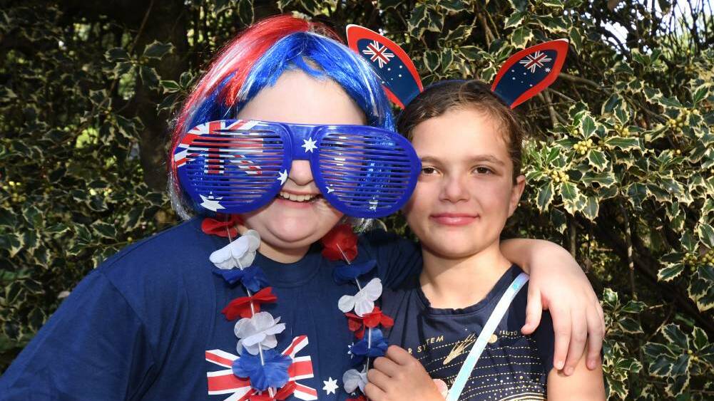ON AGAIN: Alexandra Whitehead and Zoe Freeman at Australia Day at Cook Park in January 2020. PHOTO: CARLA FREEDMAN 