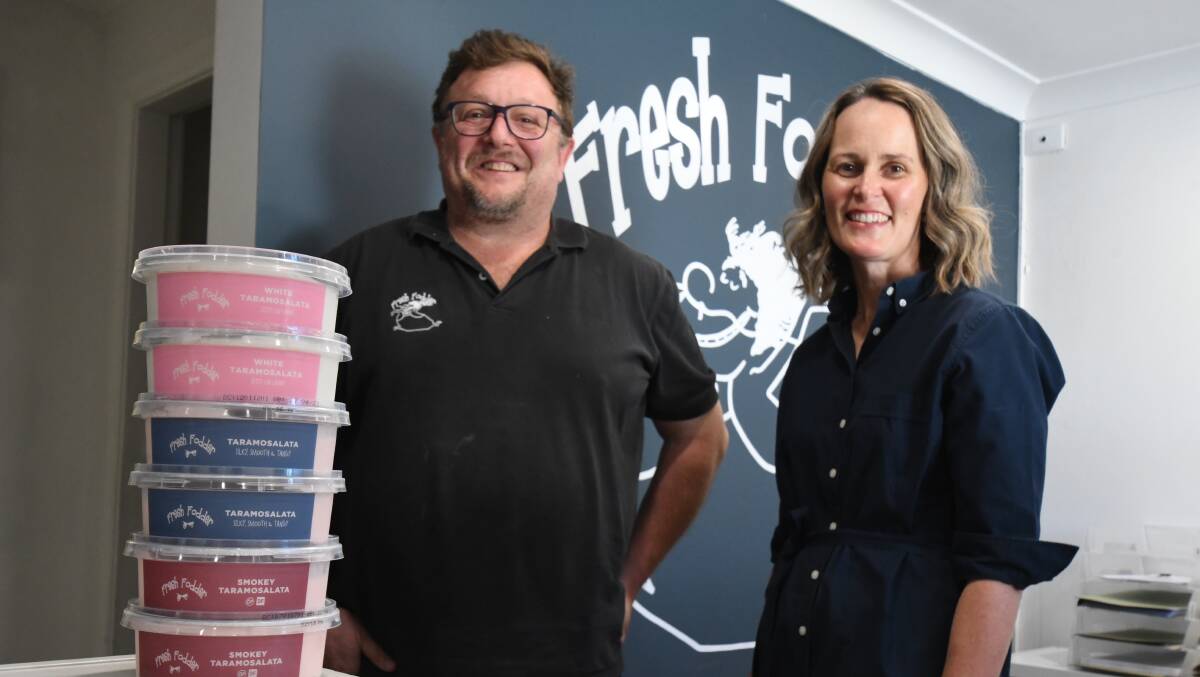 BOOMING BUSINESS: Fresh Fodder's Max Schofield and wife Fiona have secured a huge contract with Woolworths Supermarkets for their Mediterranean dips - many of which were created by his late-father. PHOTO: JUDE KEOGH