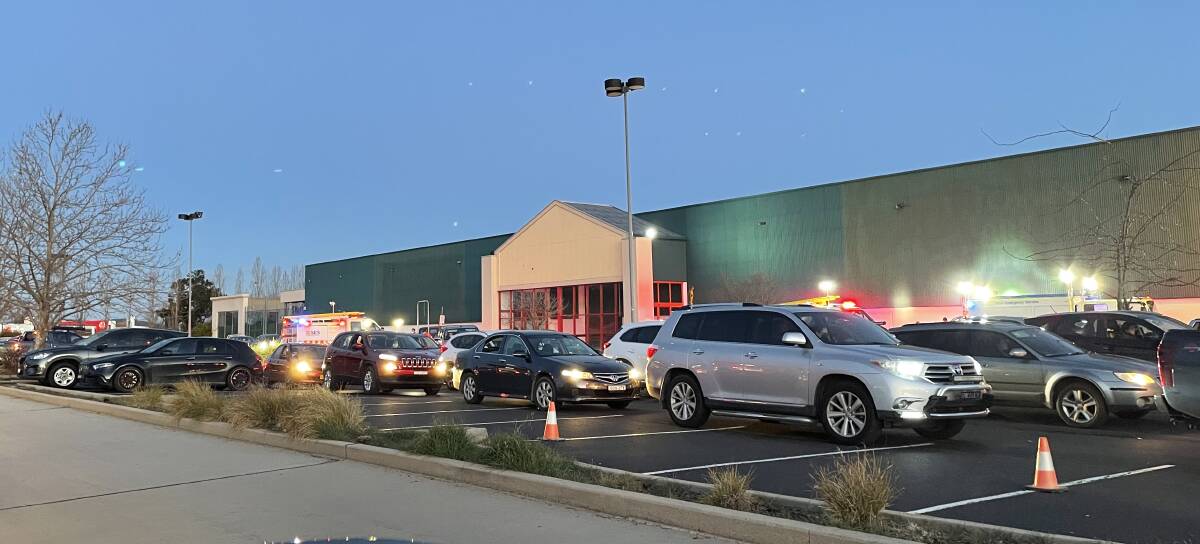 NEW SITE: The queue for COVID testing at the old Bunnings site on its first day of operation on Wednesday. PHOTO: NICK MCGRATH
