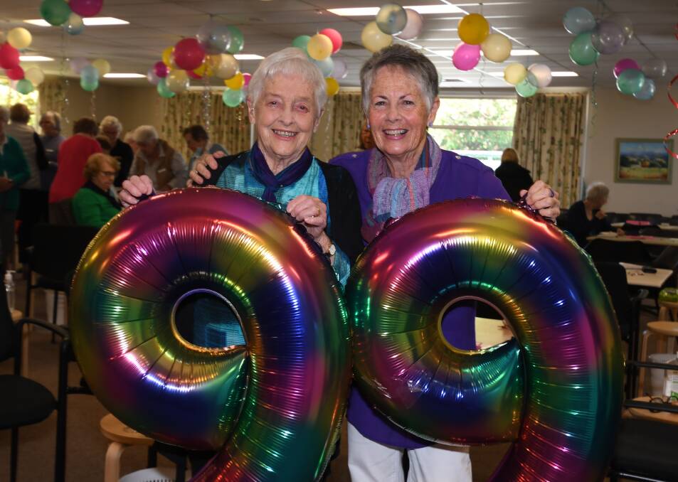 MARVELLOUS MUM: Gwenda Garde celebrated her 99th birthday this week at the Orange Bridge Club with her daughter Robin Thompson. PHOTO: CARLA FREEDMAN