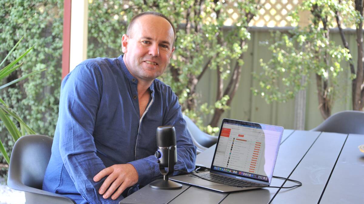 ON THE AIR: Matt Huggins has created his own 24/7 music streaming station and radio app. PHOTO: JUDE KEOGH