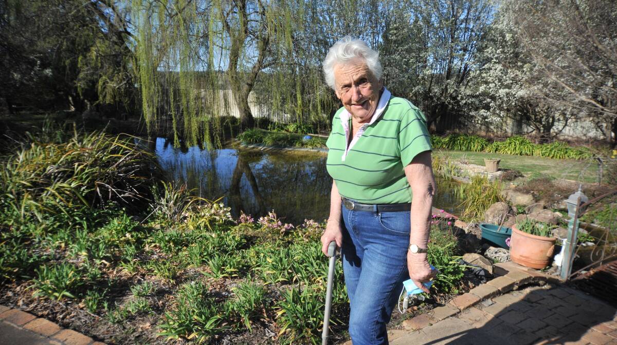 GREEN THUMB: Pauline Jenkins says gardening has proved highly therapeutic during the pandemic and lockdown. PHOTO: JUDE KEOGH 