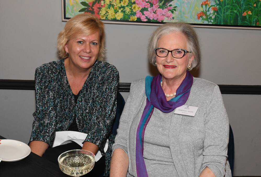 Deb Linneman and Deborah Marr at last year's International Women's Day event at The Oriana. PHOTO: JUDE KEOGH