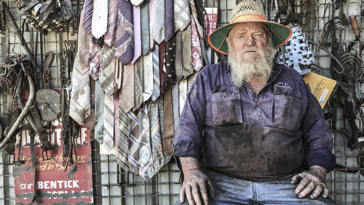 ICON: Molong identity Stewart 'Benny' Caldwell was one of the locals featured in Kerri Ambler's Art of Ageing exhibition. PHOTO: KERRI AMBLER