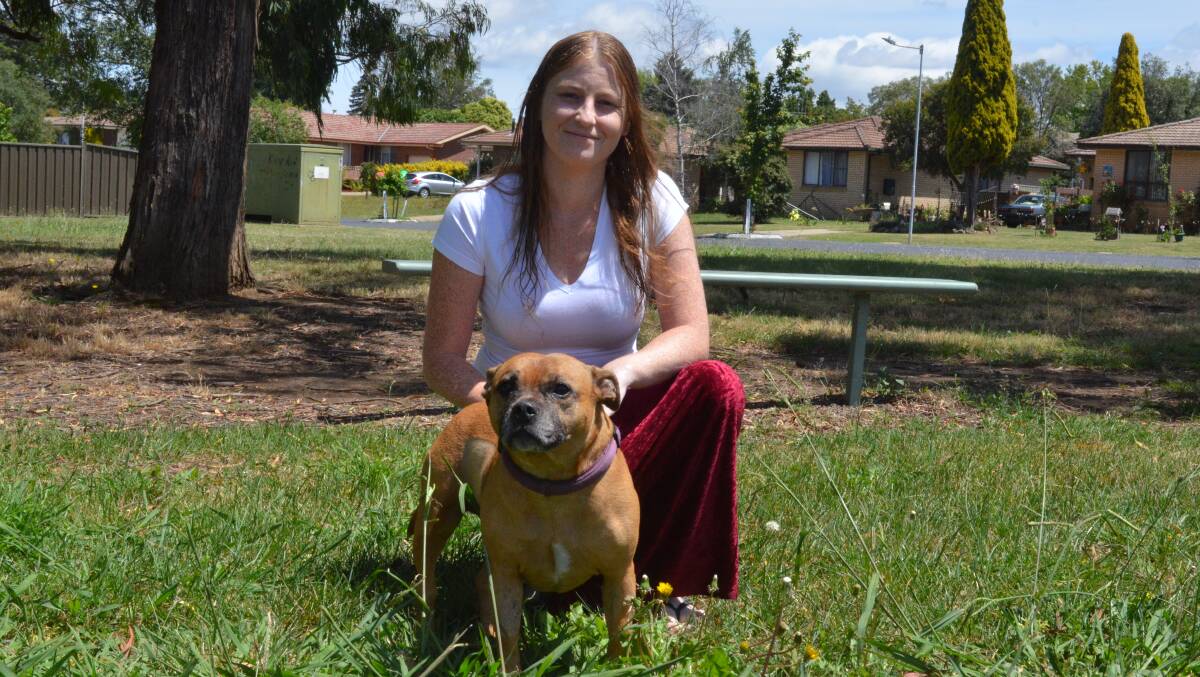 With no after-hours facility for strays, the task of rescuing and looking after them has been falling to the admins of lost pet Facebook pages like Kathryn Woods (pictured with her dog Billie). PHOTO: ALANA CALVERT