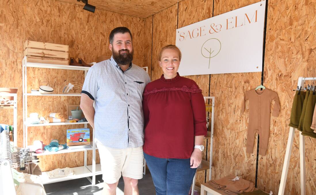 ECO-CONSCIOUS CLOTHING: Ray and Nicole Lewis of Sage and Elm. PHOTOS: JUDE KEOGH