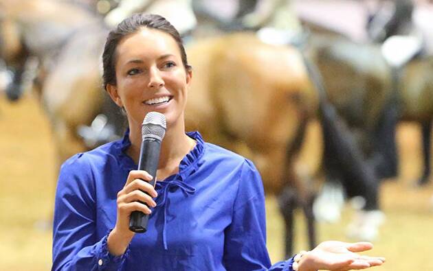 SHOW ROYALTY: Professional show ring announcer Lyndsey Douglas will be the voice of the 2021 Orange Show. PHOTO: SUPPLIED