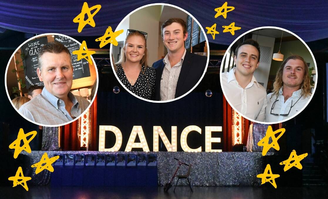 TIME TO DANCE: Some of this year's 'Stars': Wayne McDonell, Kaitlyn Cowden, Jack Evans, Matt Boss and Glen Maxwell. PHOTOS: JUDE KEOGH