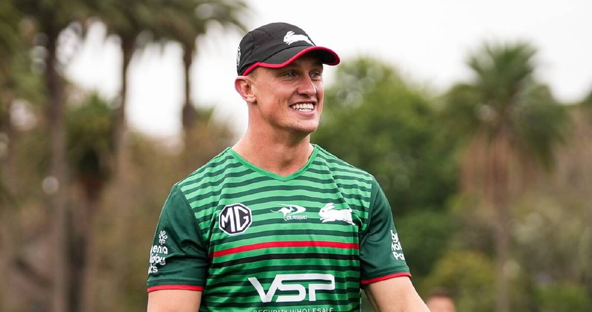 Former Raider Jack Wighton in South Sydney colours. Picture supplied
