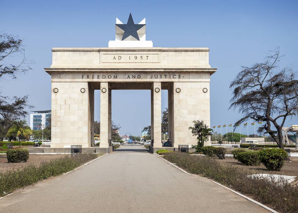 Independence Square in Accra, Ghana. It commemorates the independence of Ghana from the United Kingdom in 1957. Picture: Shutterstock.