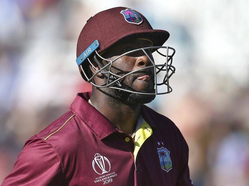 Andre Russell smashed 14 off six balls before rain put an end to the third West Indies-Pakistan T20.