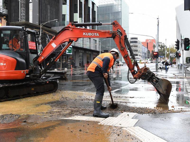 A busy Melbourne CBD road is expected to reopen days after a burst water main forced it to close.