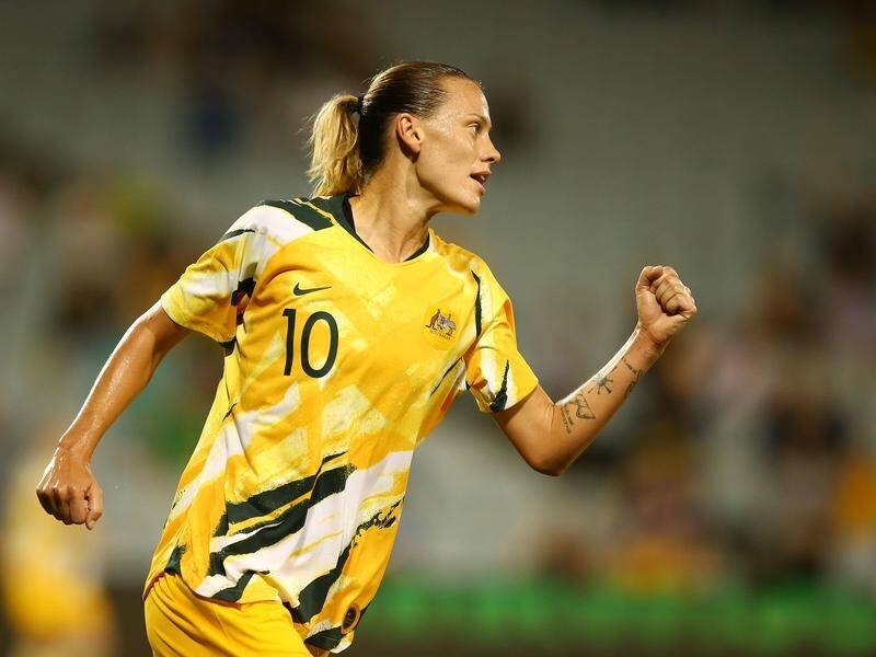 Emily van Egmond is just one match away from a century of games for Australia.