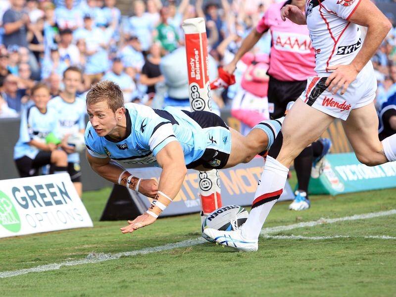 Former Cronulla winger Nathan Stapleton has suffered a serious neck injury playing rugby.