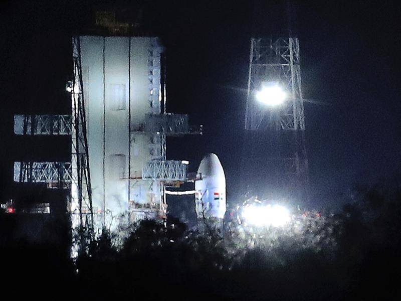 The Chandrayaan-2 mission was called off less than an hour before liftoff on Monday.
