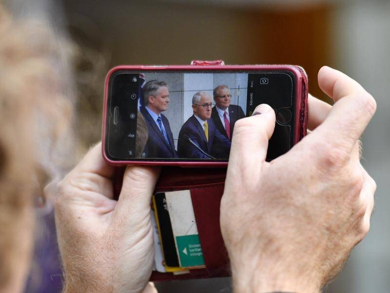 Tech giants have fronted an inquiry into the influence of digital platforms on Australian democracy. (Mick Tsikas/AAP PHOTOS)