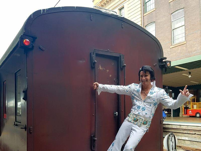 Gold Coast air conditioning mechanic Kingsley Rock says playing Elvis brings him a bit of celebrity.