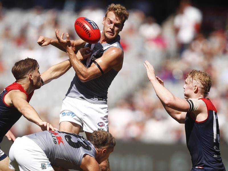 Jack Watts was one of many Port Adelaide stars in the Power's upset AFL win over Melbourne.