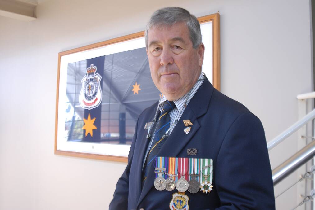 Sad day: Port Macquarie RSL sub-Branch president Greg Laird OAM says he is extremely sad not to be able to mark the 75th anniversary of VP Day on August 15.