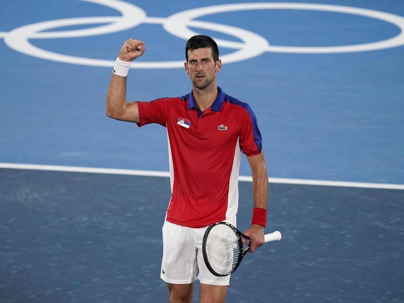 Novak Djokovic is through to the Tokyo Olympic semi-finals after defeating Japan's Kei Nishikori.