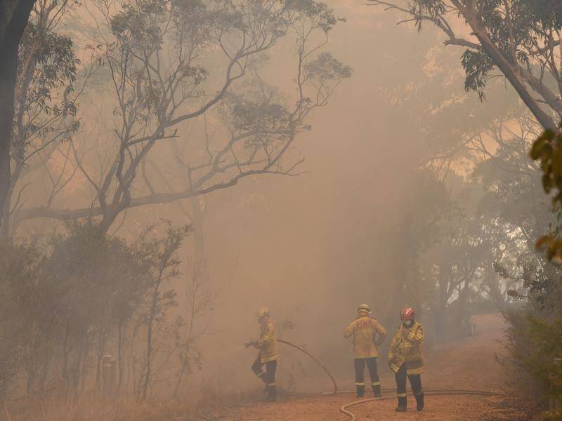 Firefighters are working round the clock to contain bushfires as a heatwave is set to hit NSW.