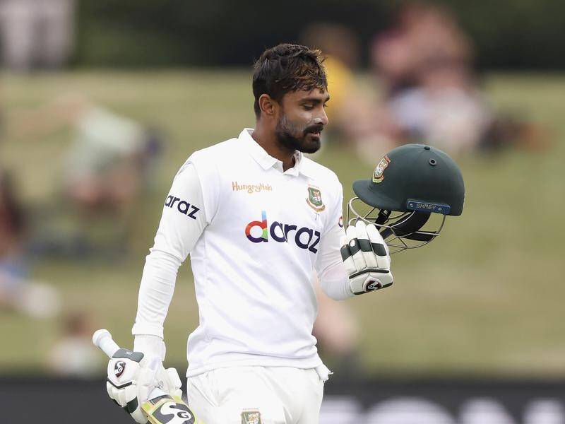 Liton Das made 53 in Bangladesh's first innings of the second Test against the Windies on St Lucia.