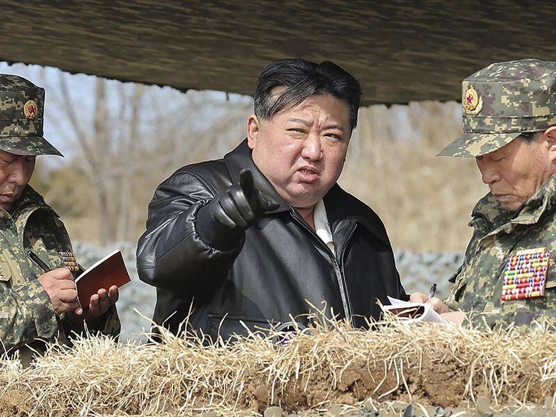 Japan's leader has sought a meeting with North Korea's Kim Jong-un (pictured), Kim's sister says. (AP PHOTO)