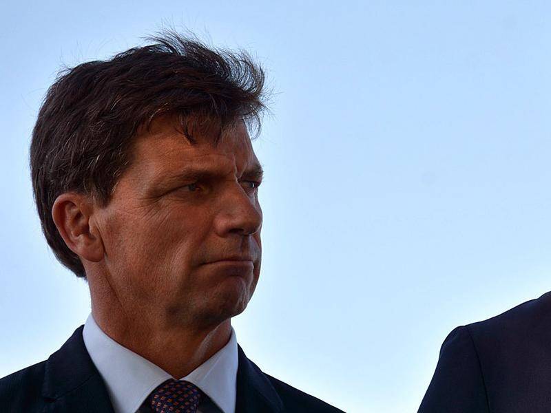 Law Enforcement Minister Angus Taylor (L) says methylamphetamine use is "devastating" country areas.