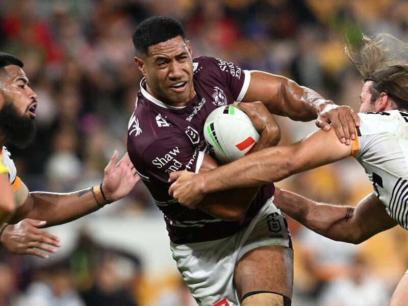Powerful prop Taniela Paseka is keen to reunite with his long-lost brother during Manly's US stint. (Darren England/AAP PHOTOS)
