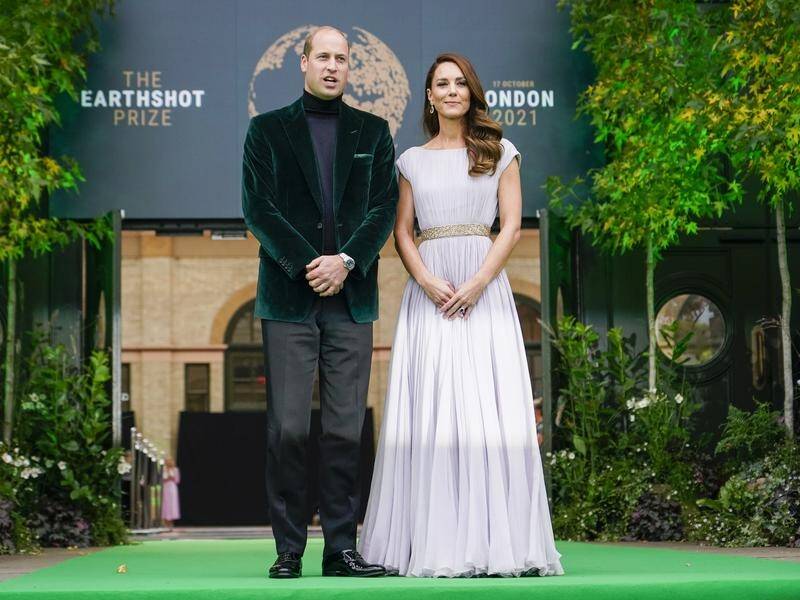 Prince William and Kate, Duchess of Cambridge, at the Earthshot Prize awards ceremony in London.