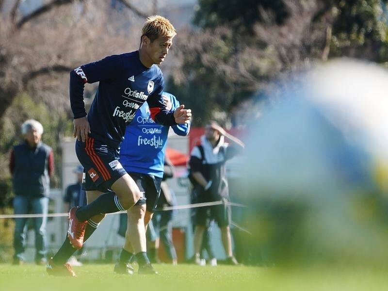 Keisuke Honda hopes his dedication to training will inspire young players at Melbourne Victory.