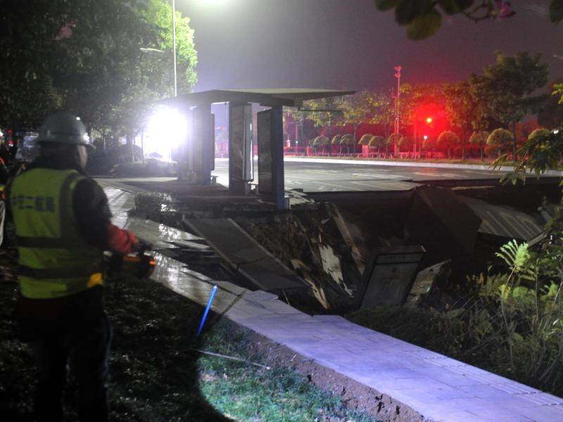 Authorities say a collapse at a subway construction site in southern China has killed 10 people.