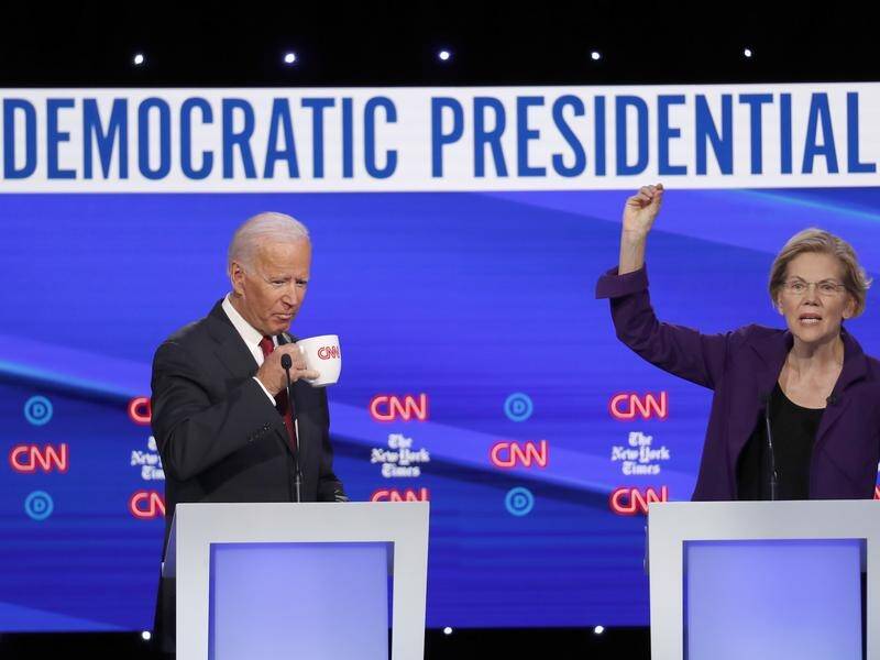 Joe Biden defended his son's business dealings during the Democrat presidential candidate debate.