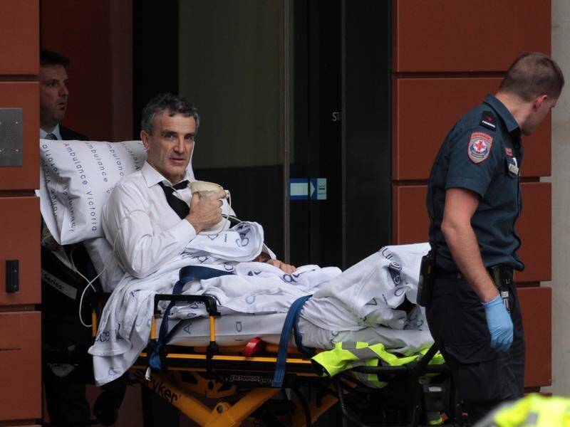 Paramedics had to take Dover Financial Services sole owner Terry McMaster away on a stretcher.