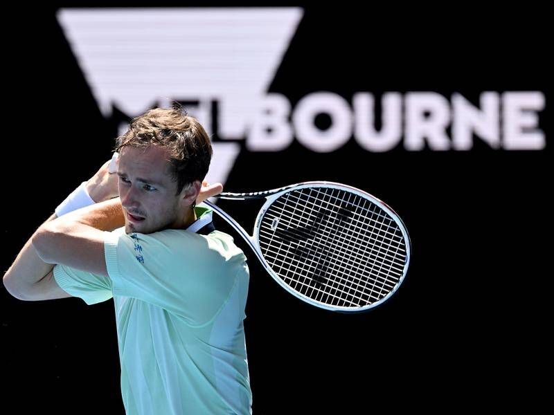 Daniil Medvedev has posted a 6-1 6-4 7-6 (7-3) victory over Henri Laaksonen at the Australian Open.